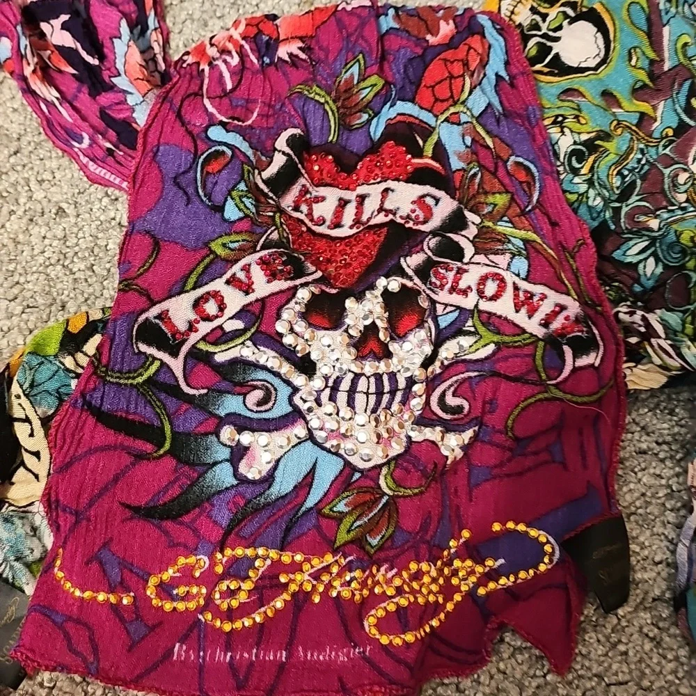 Ed Hardy Scarf Bundle! - Picture 7 of 7